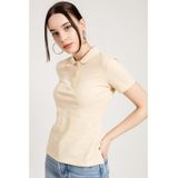 Jahr Marc Bej Klasik Düğmeli Kadın Polo Yaka T-Shirt