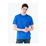 JAHR MARC Cep Detaylı Bisiklet Yaka Mavi Basic Erkek T-shirt