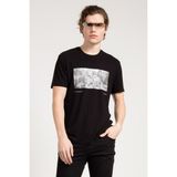 JAHR MARC Siyah Baskılı Basic Erkek T-shirt