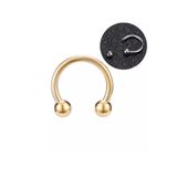 Jaida Moda 316l Cerrahi Çelik 6mm Altın Renk Septum Piercing