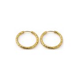 Jaida Moda Kadın Çelik Halka Küpe | 2.5 mm Kalınlık – 20 mm İç Çap – Desenli Model