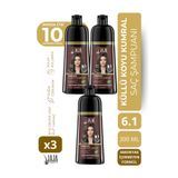 Jaja Koyu Küllü Kumral 3x300 ml Beyaz Kapatıcı Şampuan