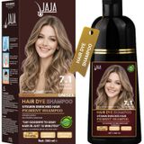 Jaja Saç Boyası Şampuanı Küllü Kumral, Erkekler ve Kadınlar İçin Bitkisel Saç Boyası Şampuanı, Gri Saç Kapatıcı, Sülfatsız ve Vitamin Zenginleştirilmiş Şampuan 300 ml