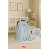 Jaju Baby % 100 Pamuk Fırfırlı Müslin Puset Örtüsü (1.SINIF MÜSLİN)