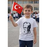 Jaju Baby Atatürk Baskılı Çocuk Tişörtü, Unisex