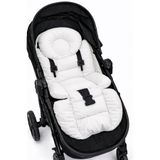 Jaju Baby Bebek Arabası Minderi, Ergonomik Destekli, 80 x 38 cm, Beyaz