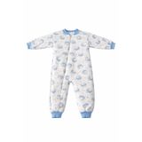 Jaju Baby Bebek Uzun Kollu Fermuarlı Uyku Tulumu, Pamuklu, Beyaz, 4 Yaş