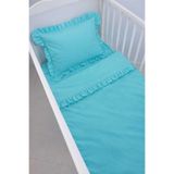 Jaju Baby Çam Göbeği Renk Fırfırlı Bebek Nevresim Takımı, 60x120 - 70x140 - 80x130 Beşik Uyumlu