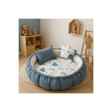 Jaju Baby Çok Amaçlı 2’si 1 Arada Bebek Yuva Babynest & Oyun Halısı – 80 cm / Açık Hali 120 cm