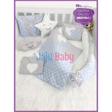 Jaju Baby Jaju Babynest Mavi Yıldızlı Lüx Babynest Set