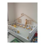 Jaju Baby Karışık Renk 100x200 cm 3 Örgü Koruma, Montessori/Beşik Yatak Koruyucu, Sarı
