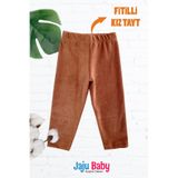 Jaju Baby Kız Çocuk Fitilli Kadife Tayt