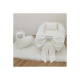 Jaju Baby Krem Bebek Mevlüt Seti & Bebek Takı Yastığı - Güvenli Babynest