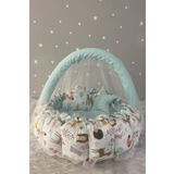Jaju Baby Orman Açılır - Kapanır Oyun Minderi Cibinlik Aparatlı Babynest