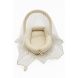 Jaju Baby Özellikli Cibinlik ve Oyuncak Aparatlı Anne Yanı Babynest, 65x40 cm, Bej