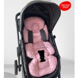 Jaju Baby Pembe Yıldız Bebek Arabası Minderi