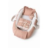 Jaju Baby Premium Örgü Dokulu 4’lü Bebek Konfor Seti | Babynest + Yastık + Çok Amaçlı Battaniye + Kese