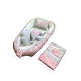 Jaju Baby Pudra - Gri Yıldız Babynets Lüx Ortopedik Baby Nest Set