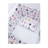 Jaju Baby Sevimli Orman 120x200 Bebek Montessori Nevresim Takımı Ve Kenar Koruma Uyku Seti Bariyer