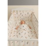 Jaju Baby Somon Tüy 120x200 Uyku Seti, Nevresim Takımı ve Kenar Koruma, 7 Parça, Çok Renkli