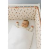 Jaju Baby Tüy Desenli 60x120 Cm Montessori/beşik Kenar Koruma Özel Ölçü (4 Kenar) Beşik Koruyucu