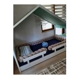 Jaju Baby Vizon Renk 100x200 4 Örgü Montessori/beşik Koruma Yatak Koruyucu Özel Tasarım