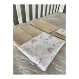 Jaju Baby Waffle Pike Kumaş Ve Dağ Desenli Kombinli 60x120 Nevresim Takımı