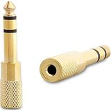Jak Dönüştürücü - Jack Çevirici Erkek 6.5mm - Dişi 3.5mm Siyah Jack Fiş Jack Çevirici Ster