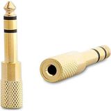 Jak Dönüştürücü - Jack Çevirici Erkek 6.5mm - Dişi 3.5mm Siyah Jack Fiş Jack Çevirici Stereo