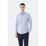 Jakamen Açık Mavi Slim Fit Klasik Yaka Uzun Kol Klasik Model Gömlek