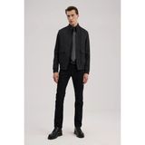 Jakamen Antrasit Slim Fit Mono Yaka Cepli Ceket Görünümlü Mont - 52