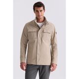 Jakamen Bej Comfort Fit Dik Yaka Mevsimlik Spor Mont - 56