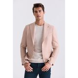 Jakamen Bej Slim Fit Sivri Yaka Yazlık Spor Ceket - 48