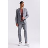 Jakamen Gri Slim Fit Mono Yaka Spor Takım Elbise - 54