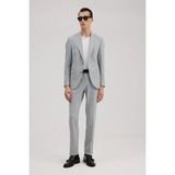 Jakamen Gri Slim Fit Mono Yaka Takım Elbise - 6 Drop - 54