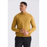 Jakamen Hardal Slim Fit Yarım Balıkçı Triko Kazak