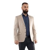 JAKAMEN J16Y04017 KARELİ SLİMFİT 6 DROP TEK CEKET