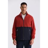 Jakamen Kırmızı Comfort Fit Hakim Yaka Mevsimlik Mont - 48