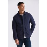 Jakamen Lacivert Comfort Fit Gömlek Yaka Mevsimlik Mont - 58