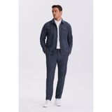 Jakamen Lacivert Slim Fit Bebe Yaka Cepli Spor Takım Elbise - 48
