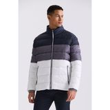 Jakamen Lacivert Slim Fit Dik Yaka Kışlık Şişme Mont - 50