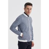 Jakamen Lacivert Slim Fit Pamuklu Kolej Mevsimlik Mont - XL