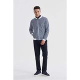 Jakamen Lacivert Slim Fit Pamuklu Kolej Mevsimlik Mont