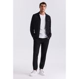 Jakamen Siyah Slim Fit Berberi Yaka Spor Takım Elbise Erkekler İçin Şık Tasarım - 58