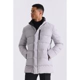 Jakamen Taş Regular Fit Hakim Yaka Fermuarlı Kışlık Şişme Mont - 56