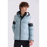 Jakamen Yeşil Comfort Fit Kapüşonlu Kışlık Mont - 58