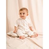 Jakarlı Bebe Yakalı 2’li Bebek Takımı | 3-24 Ay Arası | - Ekru - 9 - 12 Ay