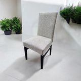 Jakarlı Dokuma Kumaş Likralı Esnek 6'li Sandalye Kılıfı Kaliteli Streç Sandalye Örtüsü (6 - 0,6 x 19 x 29 cm - Çok Renkli