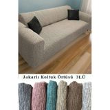 Jakarlı Koltuk Örtüsü , Kanepe Örtüsü ,chester Örtüsü Vizon