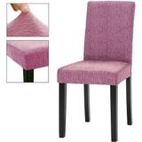 Jakarli Sandalye Örtüsü Çubuk Desen Yüksek Esnekli Sandalye Kılıfı( 6 Adet) - 45 x 45 x 60 cm - Pudra